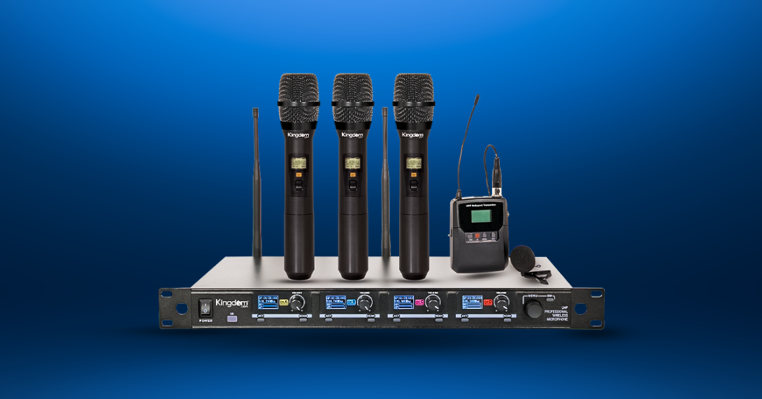 UHF 1000- Channel Professional Microphone System from Kingdom
