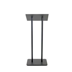 Professional Voice Podium – Black Metal with Dual Posts Kingdom