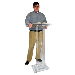 Presenter Podium Compact Stand with Shelf