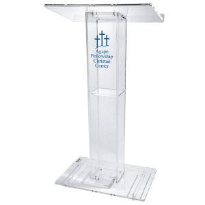 Kingdom Idaho Pulpit With Shelf Personalized