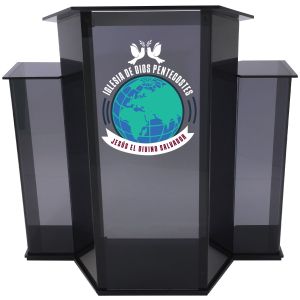 Smoky Regal Pulpit – Personalized Church Lectern Kingdom