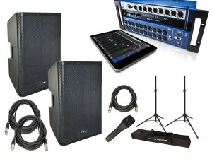 Complete 15" Sound System with Soundcraft Digital Mixer