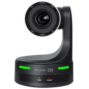 4K PTZ Camera for Live Streaming with 20x Optical Zoom - Black - Front