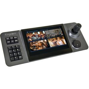 Kingdom PTZ Controller Joystick with 10.1" Touchscreen Supports ONVIF, Pelco-D/P, DHCP & Visca