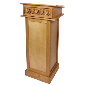  Carved Lectern Medium Oak