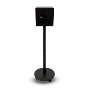 Kingdom Metal Donation Box With Wheels – Black
