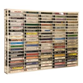 Clear Acrylic Cassette Tape Rack 100 Capacity