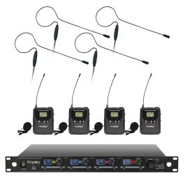 Kingdom V5 Wireless Mic System with 4 Podiums， Professional