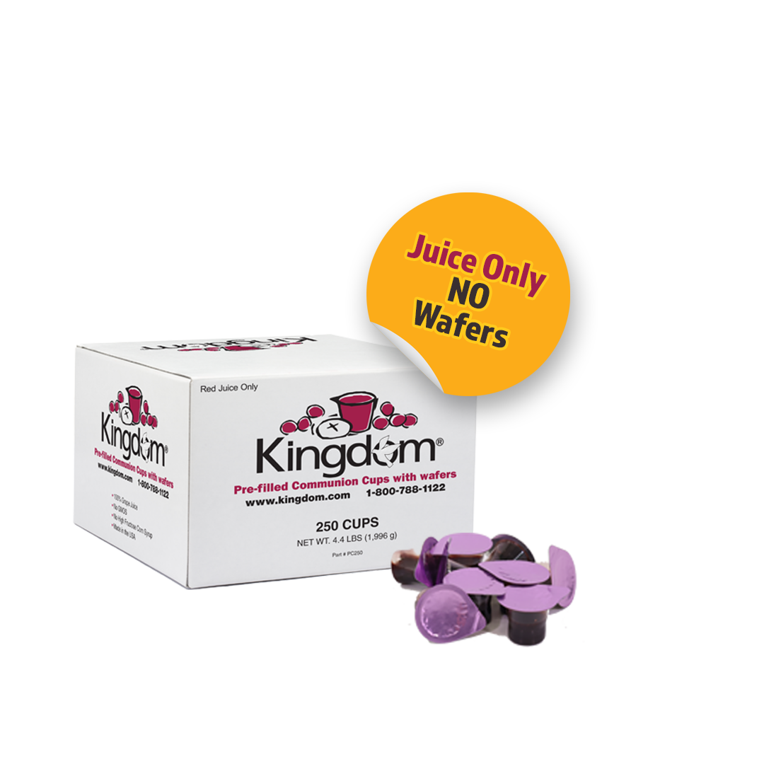 Kingdom Prefilled Communion Cups - Juice Only - 250 Count