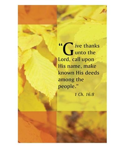 Autumn Church Bulletin - Pack of 50