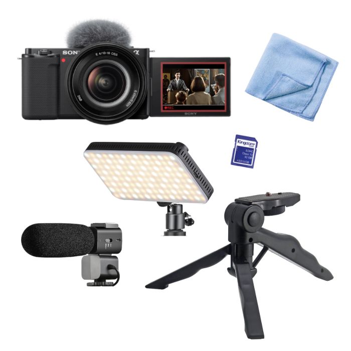 700px x 700px - Sony ZV-E10 Camera Shooter Pack 2 with mini-tripod